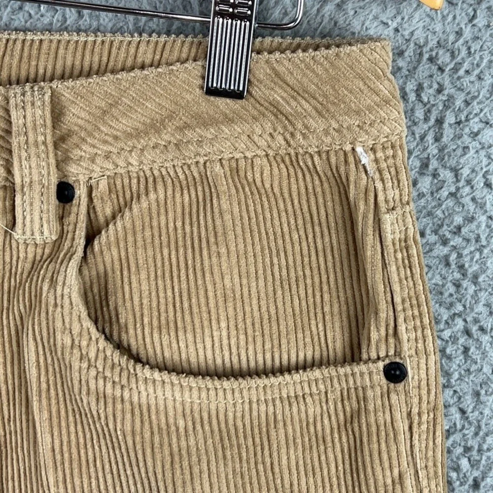 NWD Empyre Corduroy‎ Sk8 Pants Mens 34 Khaki Beige Loose Fit Cord Skater 34x30